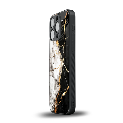 Gilded Marble iphone 13 pro mobile cover | shockproof glass phone case