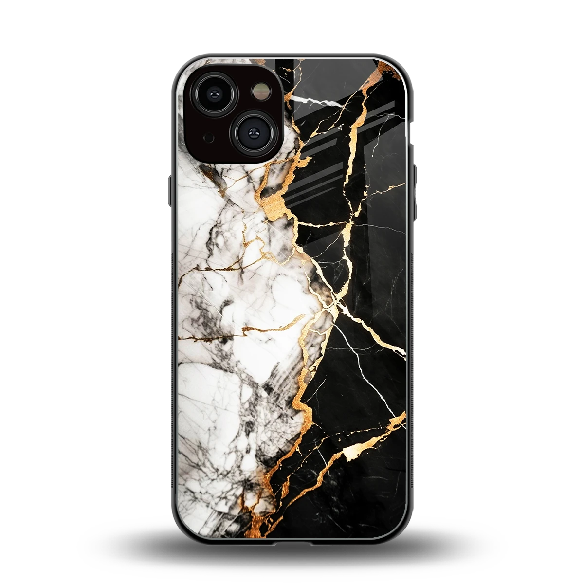 Gilded Marble back phone cover | glass case for iphone 13