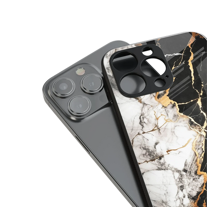 Gilded Marble stylish phone case for iphone 15 pro | glossy glass and slim fit
