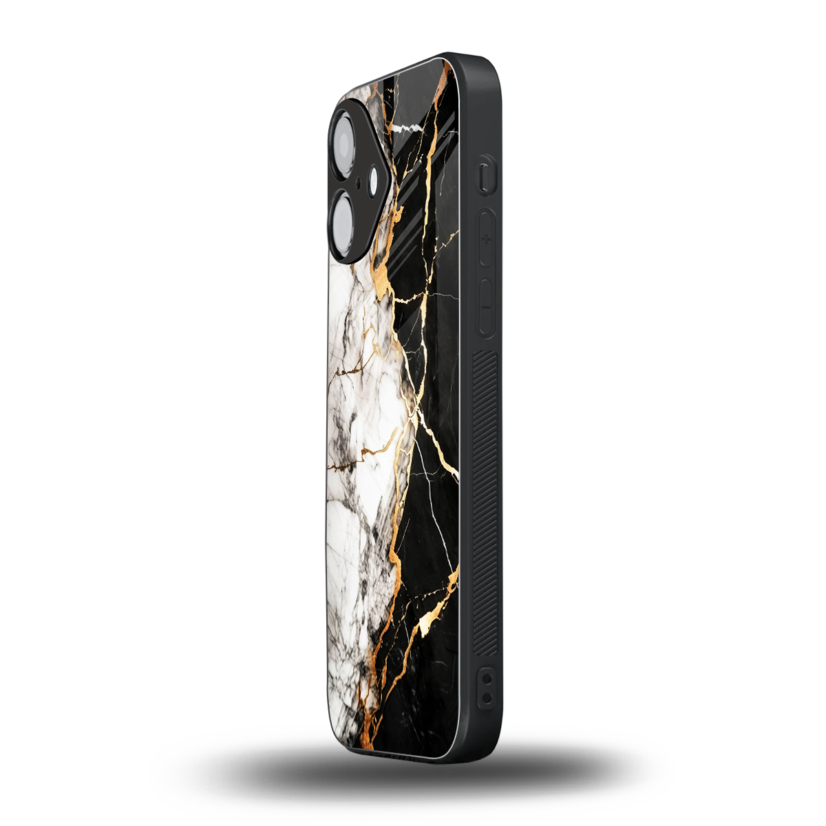Gilded Marble Phone Case for Iphone 16 | Glass Case