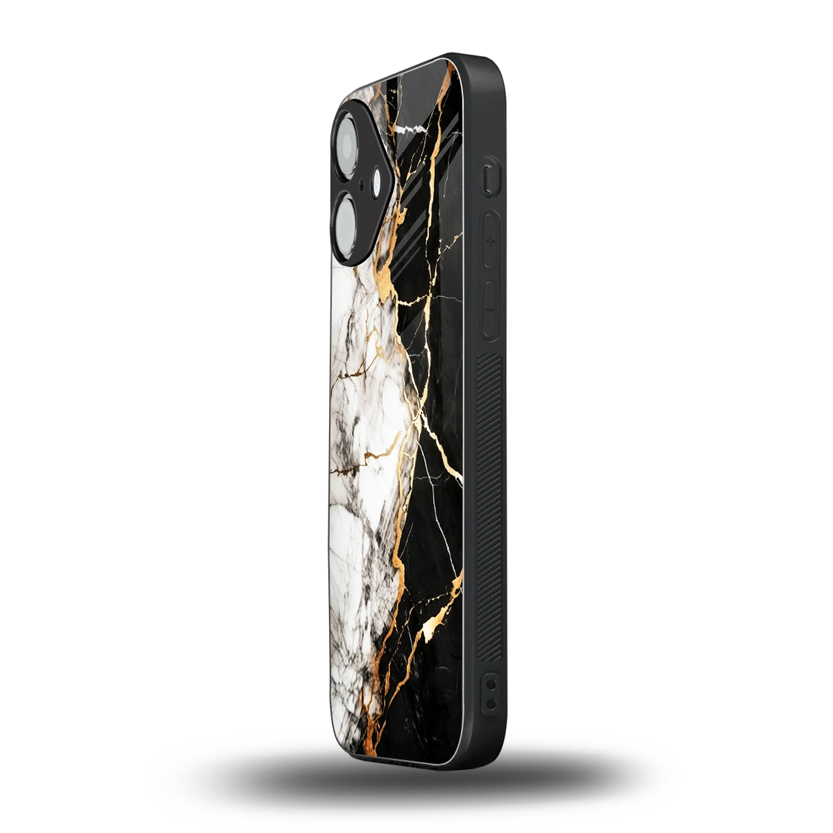 Gilded Marble iPhone 16 mobile cover | shockproof glass phone case