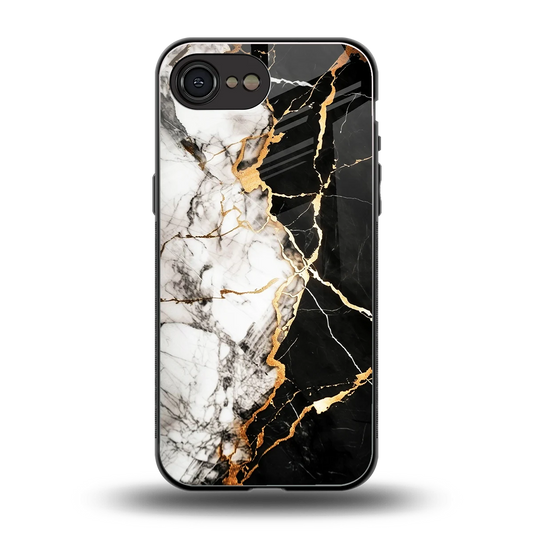 Gilded Marble back phone cover | glass case for iphone 16e
