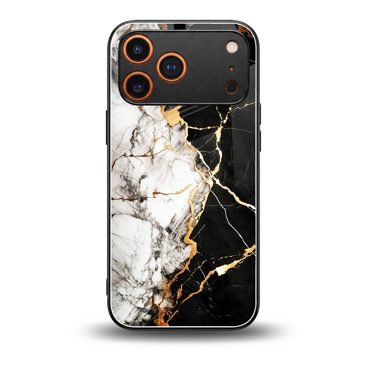 Gilded Marble back phone cover | glass case for iphone 17 pro