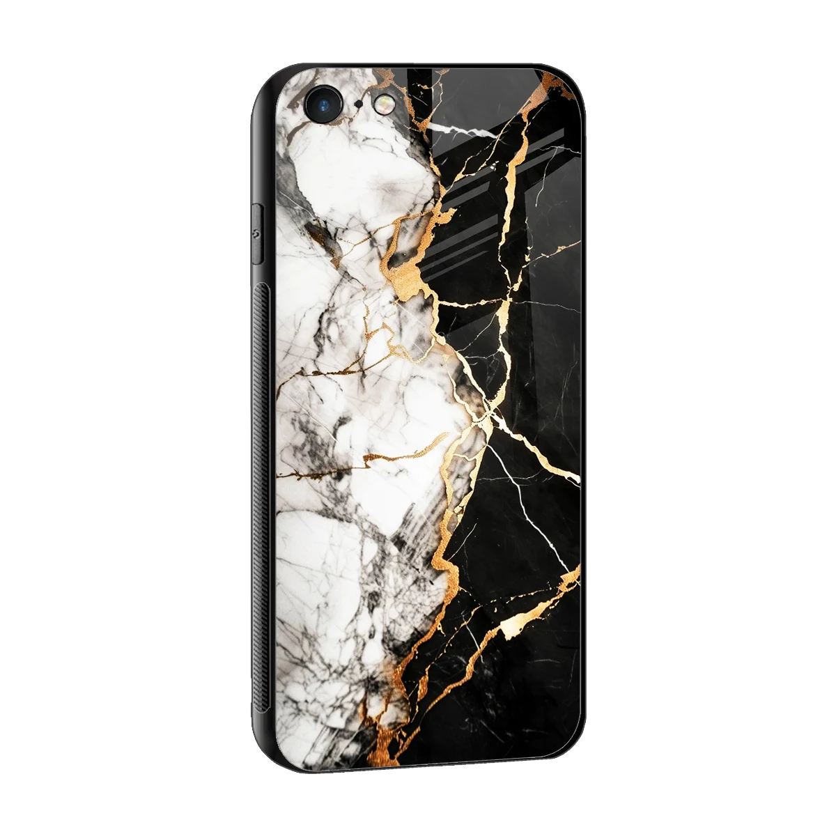 Gilded Marble sleek iphone 6 cover with tempered glass back and TPU edges