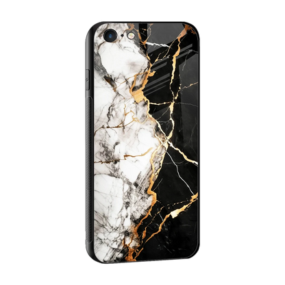 Gilded Marble sleek iphone 6s cover with tempered glass back and TPU edges