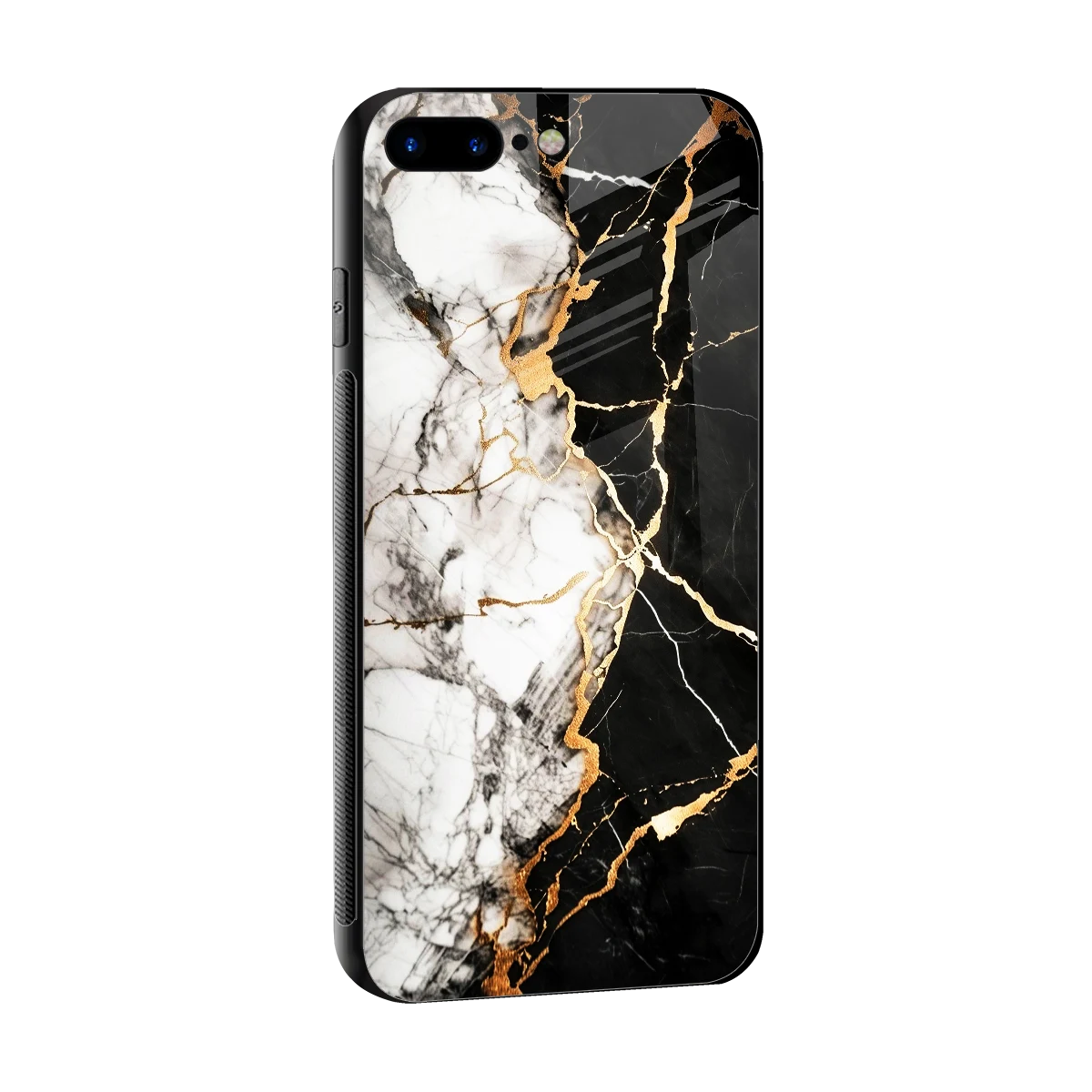 Gilded Marble sleek iphone 8 plus cover with tempered glass back and TPU edges