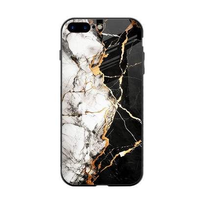 Gilded Marble back phone cover | glass case for iphone 8 plus