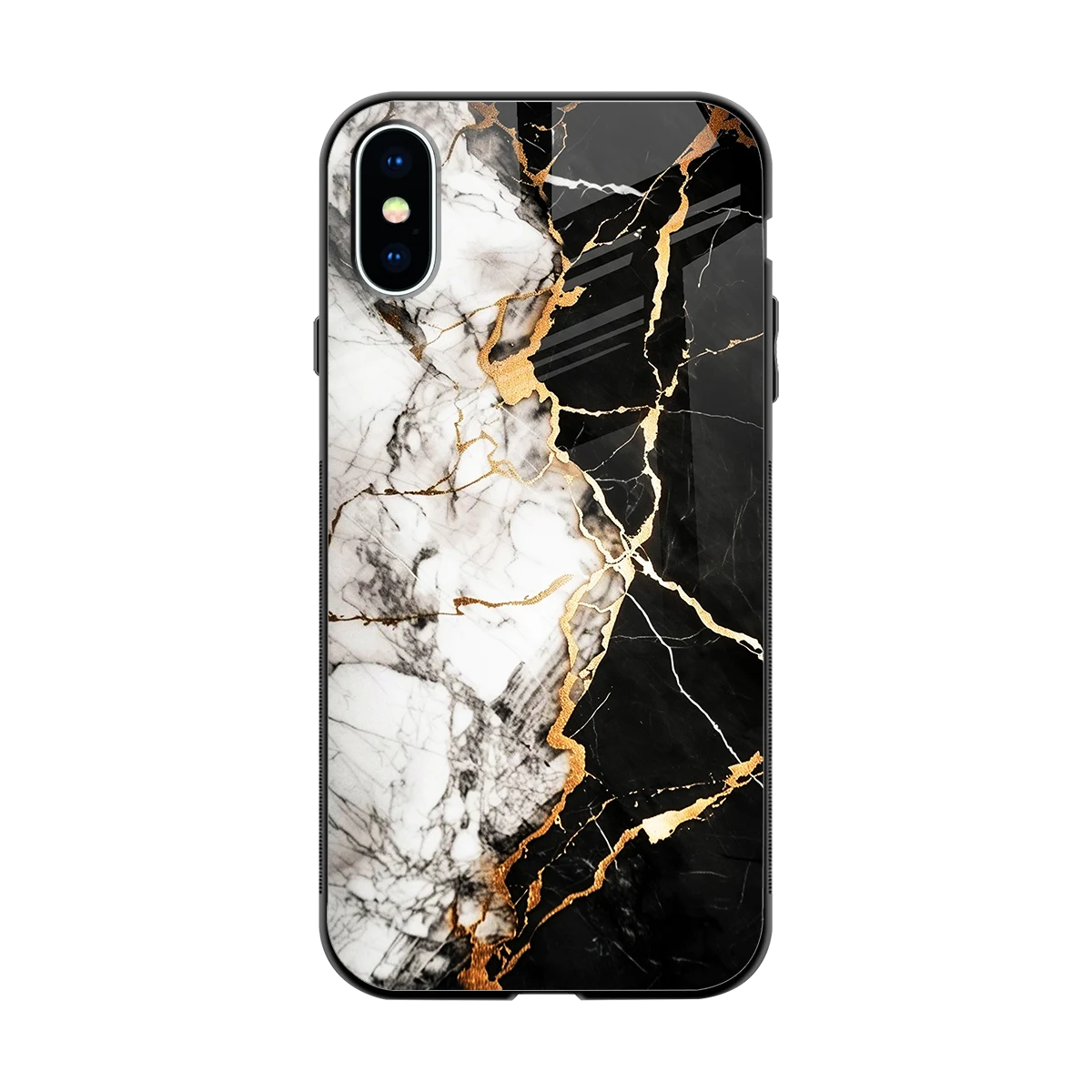 Gilded Marble back phone cover | glass case for iphone x