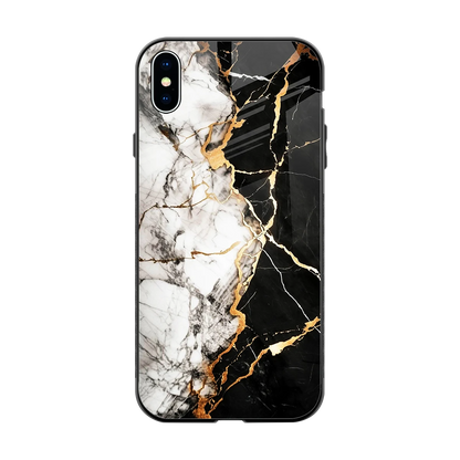 Gilded Marble back phone cover | glass case for iphone xs max