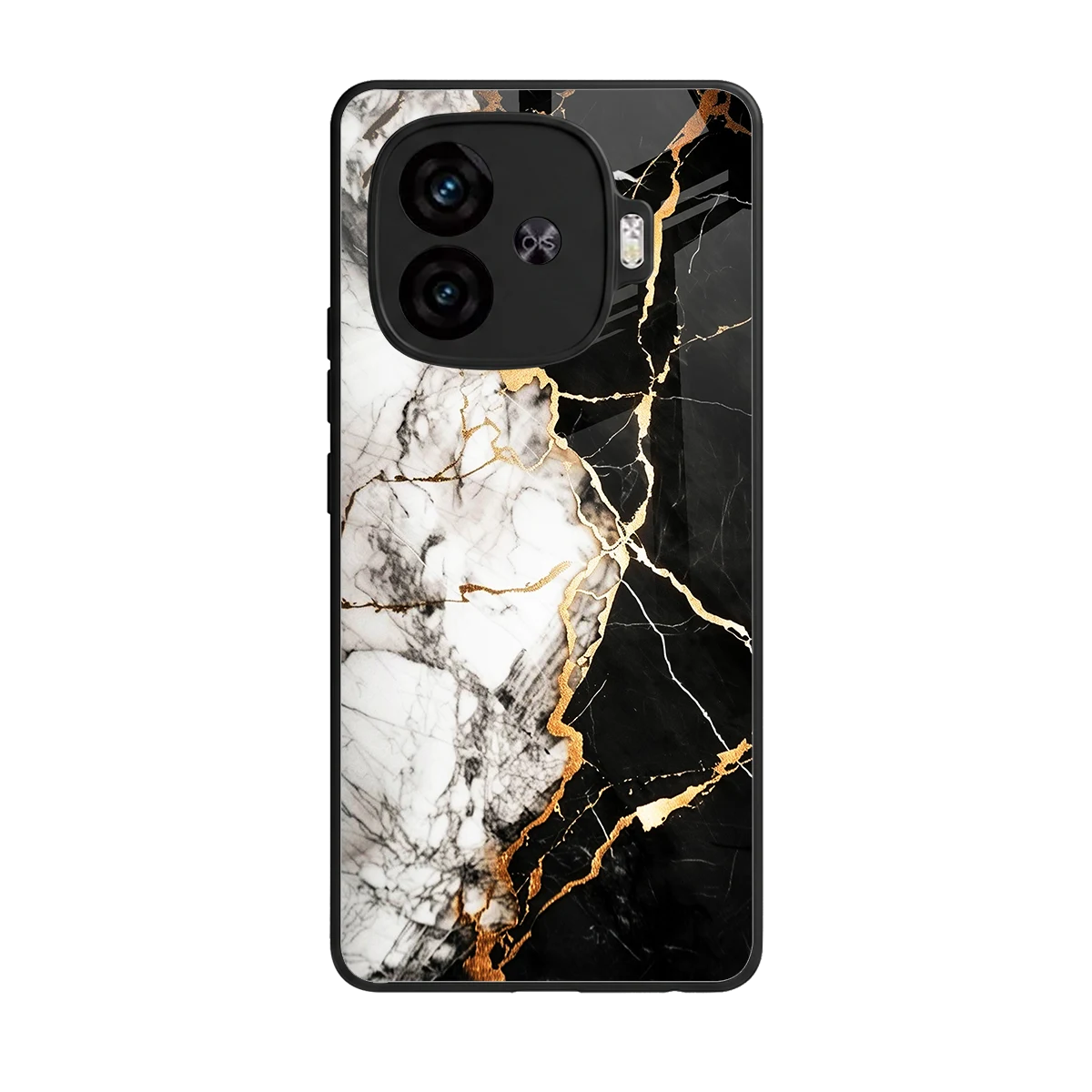 Gilded Marble back phone cover | glass case for iqoo neo 10r 5g