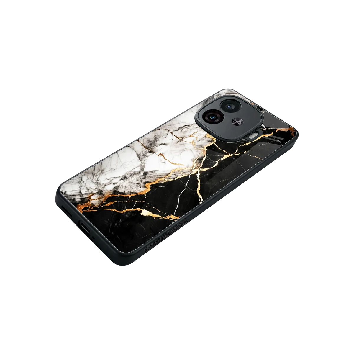 Gilded Marble stylish phone case for iqoo neo 10r 5g | glossy glass and slim fit
