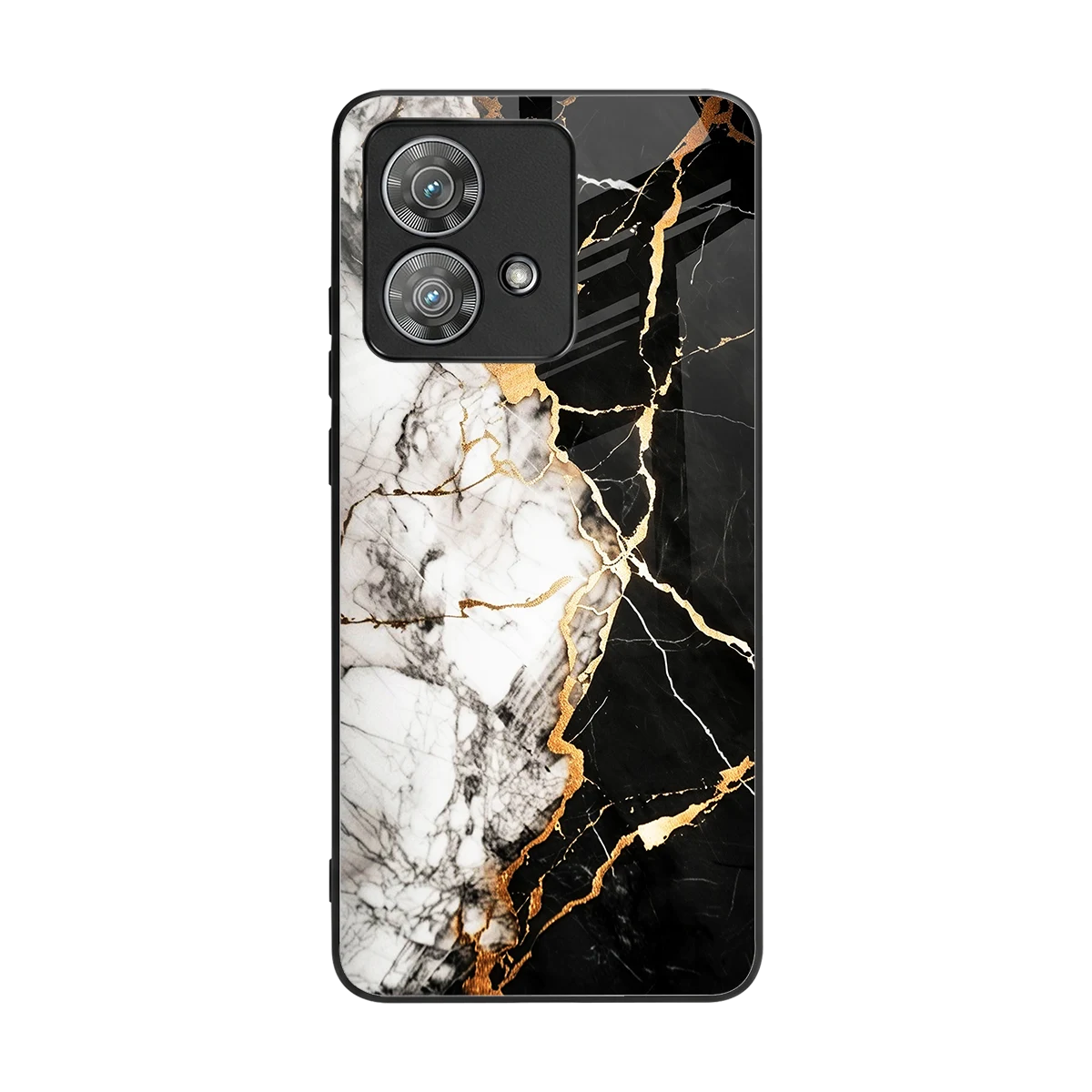 Gilded Marble back phone cover | glass case for motorola edge 40 neo 5g