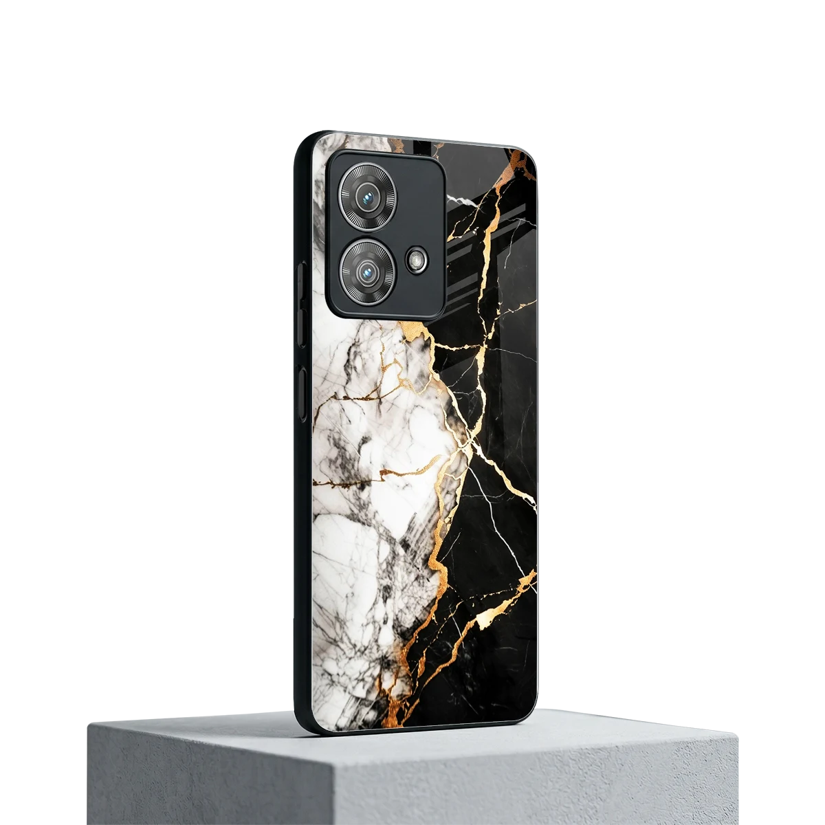 Gilded Marble motorola edge 40 neo 5g mobile cover | shockproof glass phone case
