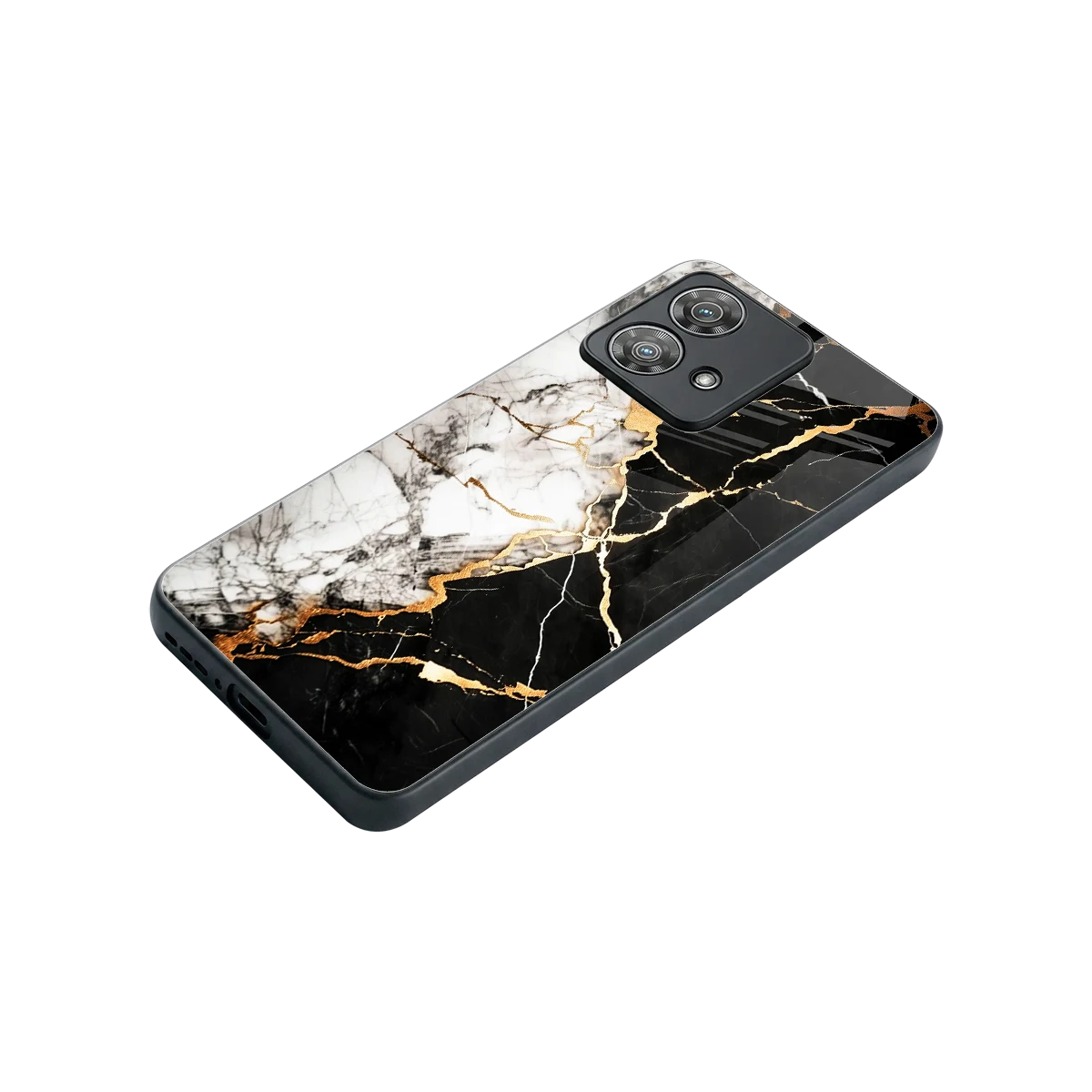 Gilded Marble stylish phone case for motorola edge 40 neo 5g | glossy glass and slim fit