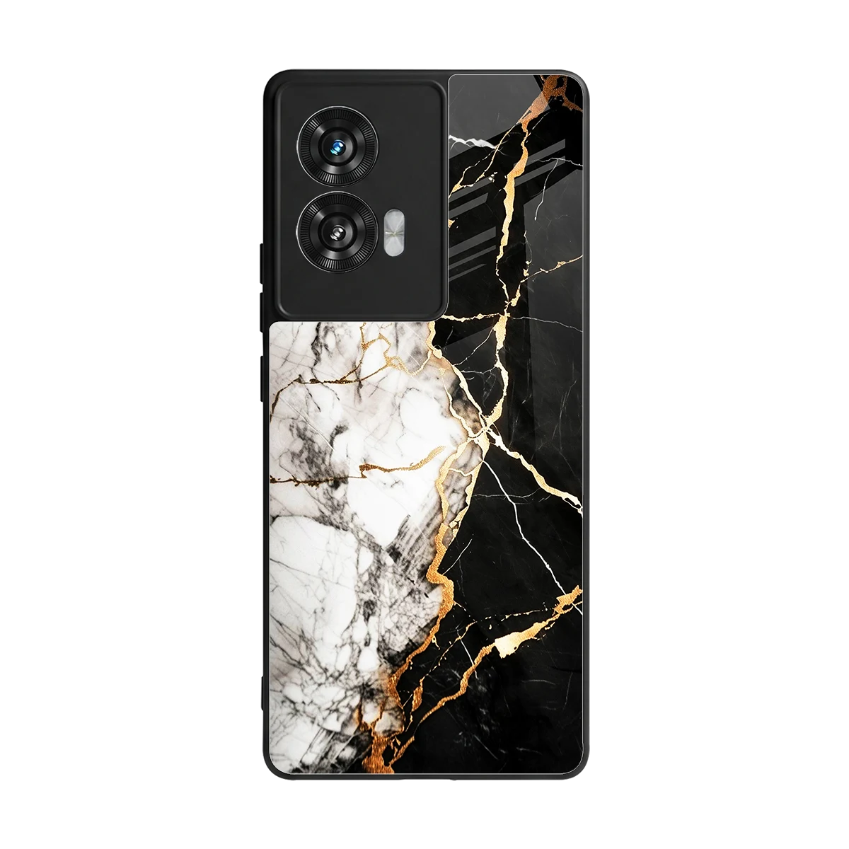 Gilded Marble back phone cover | glass case for motorola edge 50 fusion