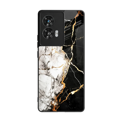 Gilded Marble back phone cover | glass case for motorola edge 50 fusion