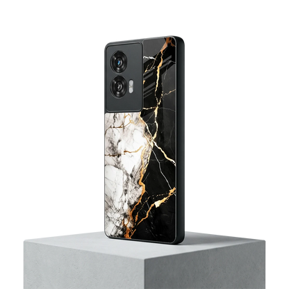 Gilded Marble motorola edge 50 fusion mobile cover | shockproof glass phone case