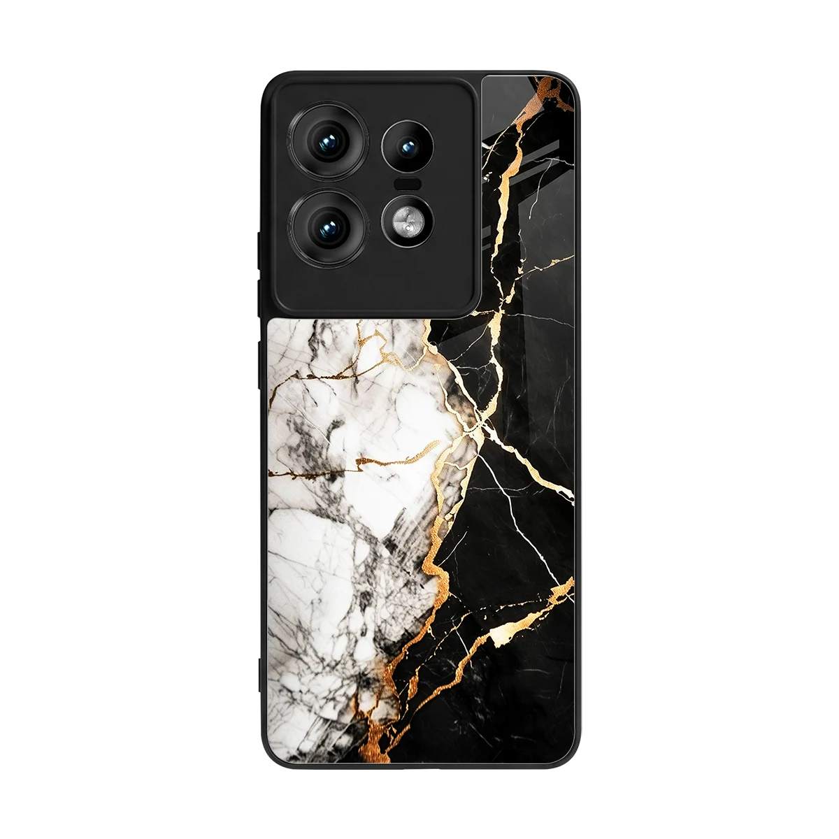 Gilded Marble back phone cover | glass case for motorola edge 50 pro