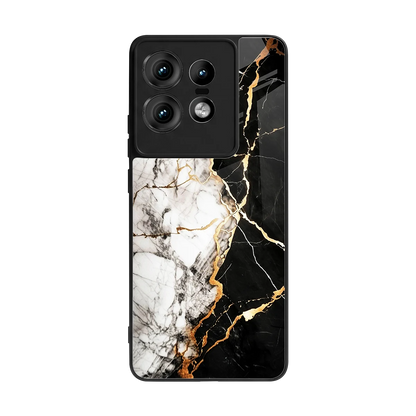 Gilded Marble back phone cover | glass case for motorola edge 50 pro