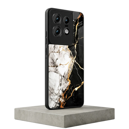 Gilded Marble motorola edge 50 pro mobile cover | shockproof glass phone case