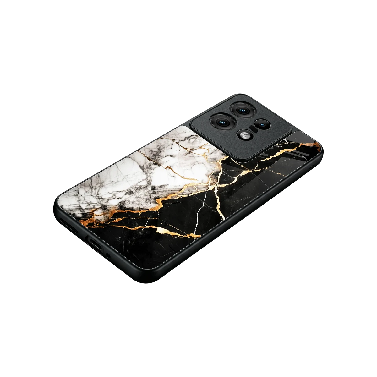 Gilded Marble stylish phone case for motorola edge 50 pro | glossy glass and slim fit