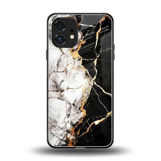 Gilded Marble back phone cover | glass case for nothing phone 1