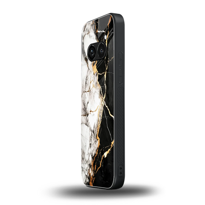 Gilded Marble nothing phone 2a plus mobile cover | shockproof glass phone case