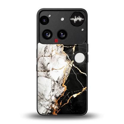 Gilded Marble back phone cover | glass case for nothing phone 3