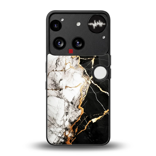 Gilded Marble back phone cover | glass case for nothing phone 3