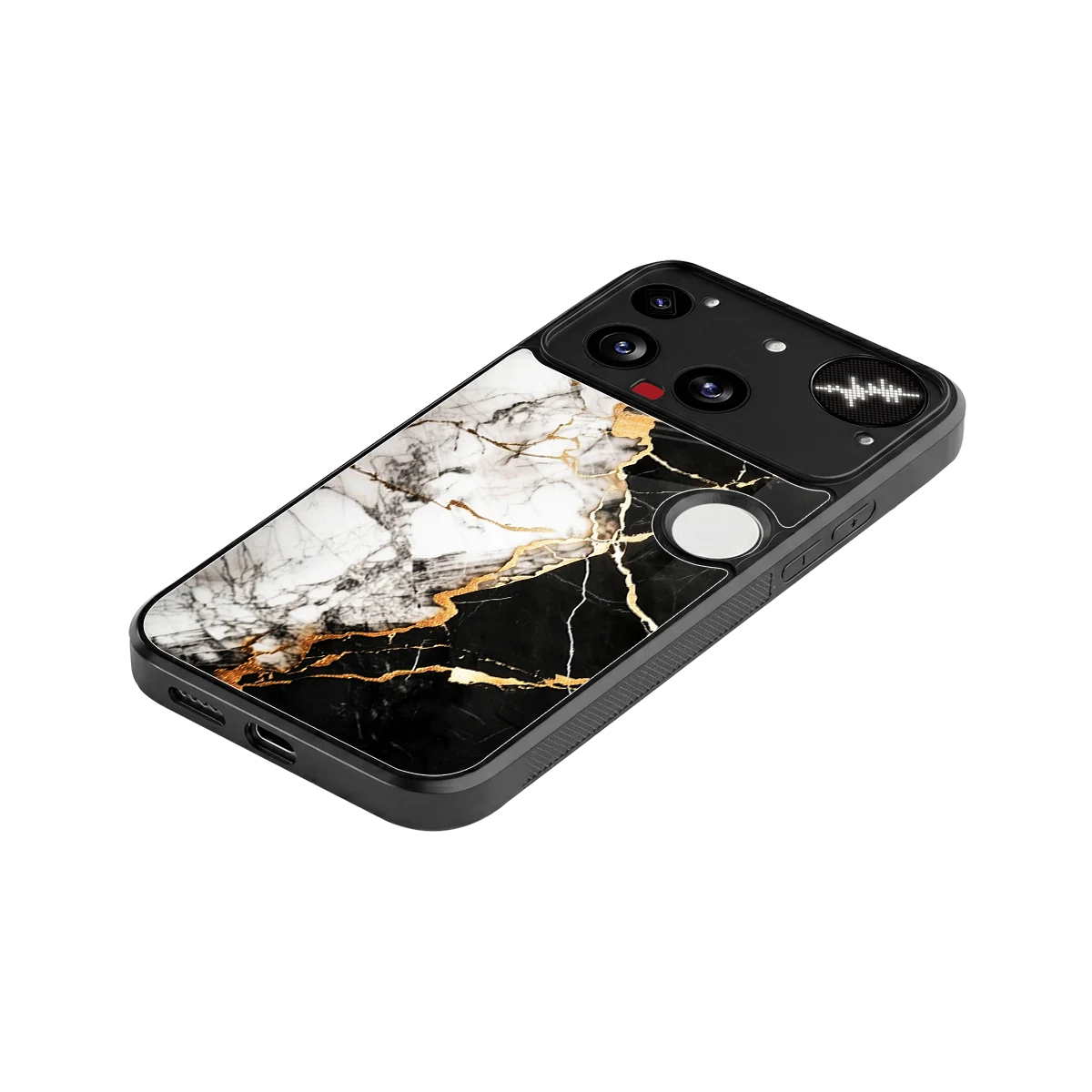 Gilded Marble stylish phone case for nothing phone 3 | glossy glass and slim fit