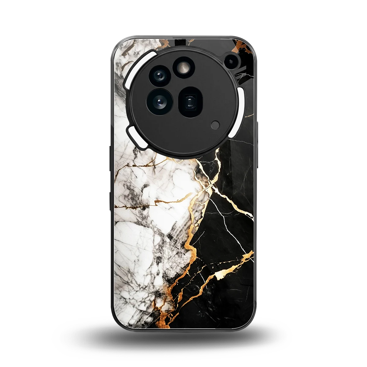 Gilded Marble back phone cover | glass case for nothing phone 3a pro