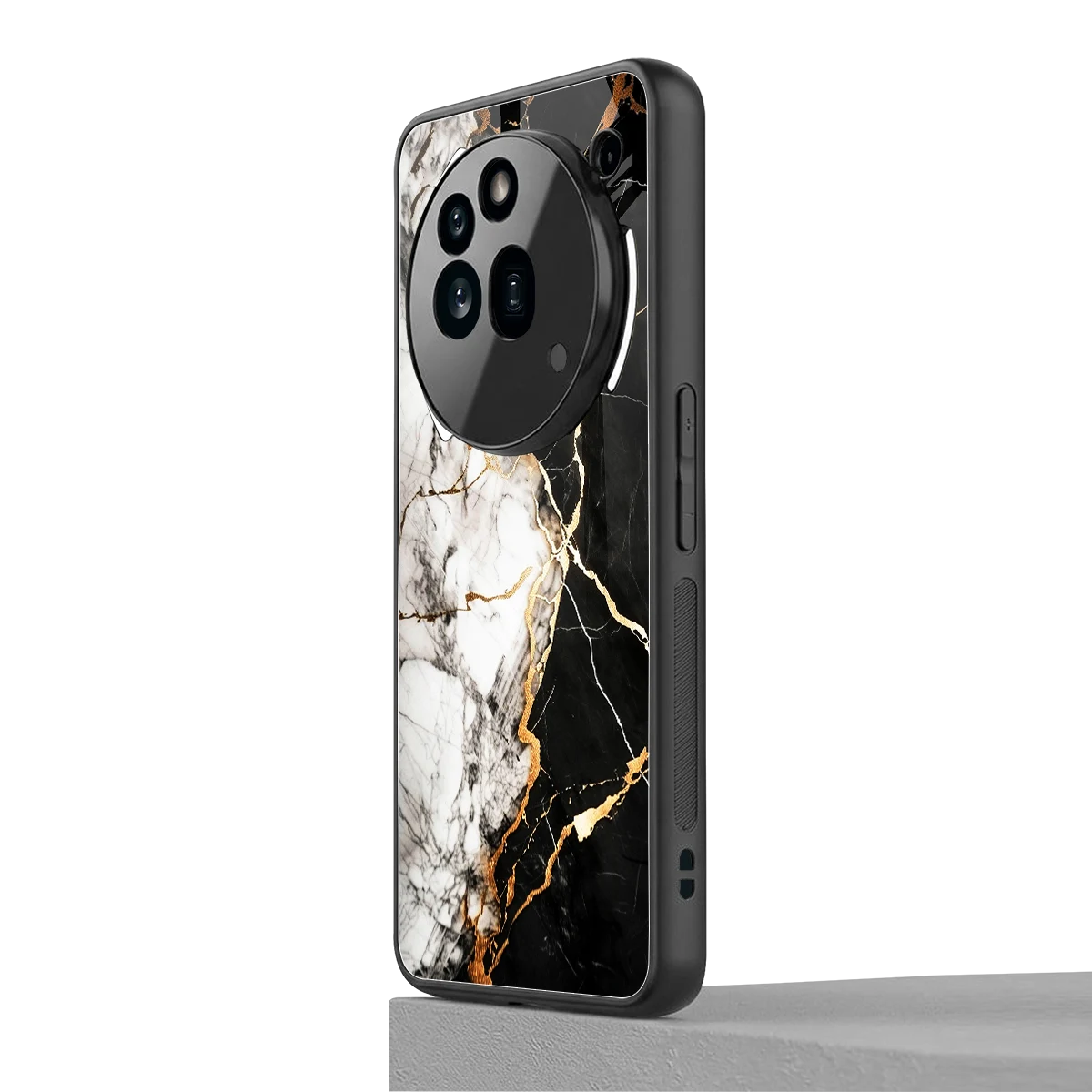Gilded Marble nothing phone 3a pro mobile cover | shockproof glass phone case