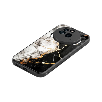 Gilded Marble stylish phone case for nothing phone 3a pro | glossy glass and slim fit