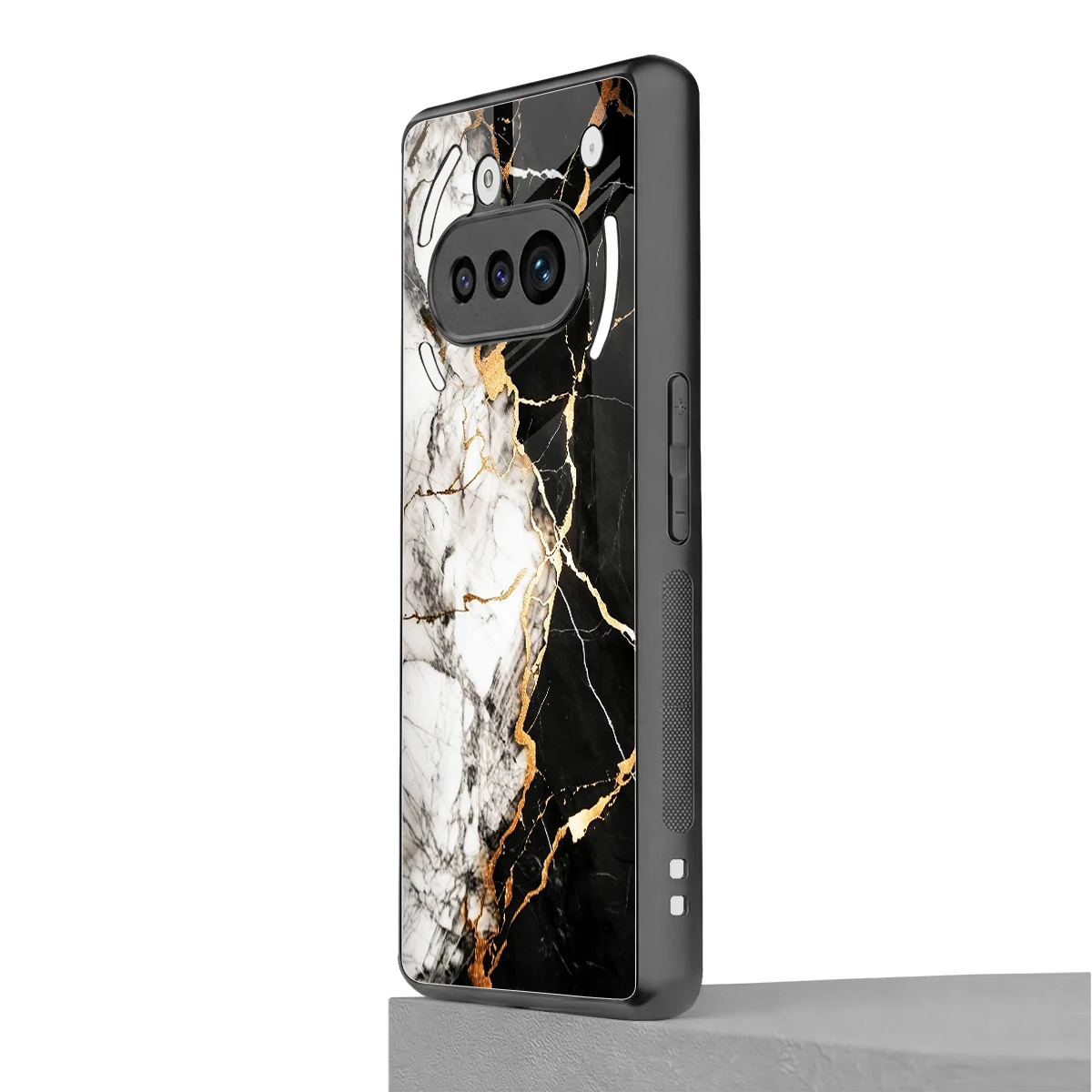 Gilded Marble nothing phone 3a mobile cover | shockproof glass phone case