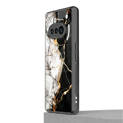 Gilded Marble nothing phone 3a mobile cover | shockproof glass phone case