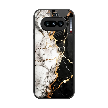Gilded Marble back phone cover | glass case for nothing phone 4a