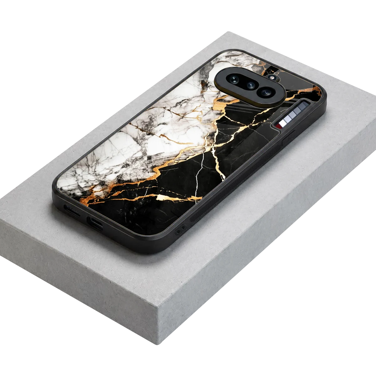 Gilded Marble stylish phone case for nothing phone 4a | glossy glass and slim fit