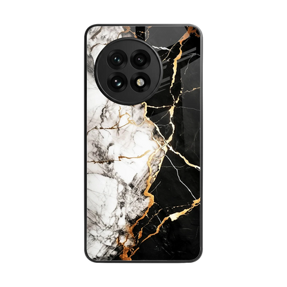 Gilded Marble back phone cover | glass case for oneplus 13r