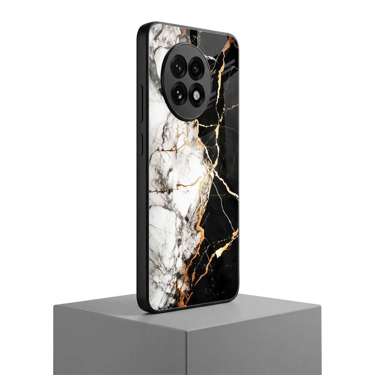Gilded Marble oneplus 13r mobile cover | shockproof glass phone case
