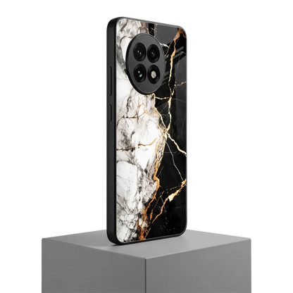 Gilded Marble oneplus 13r mobile cover | shockproof glass phone case
