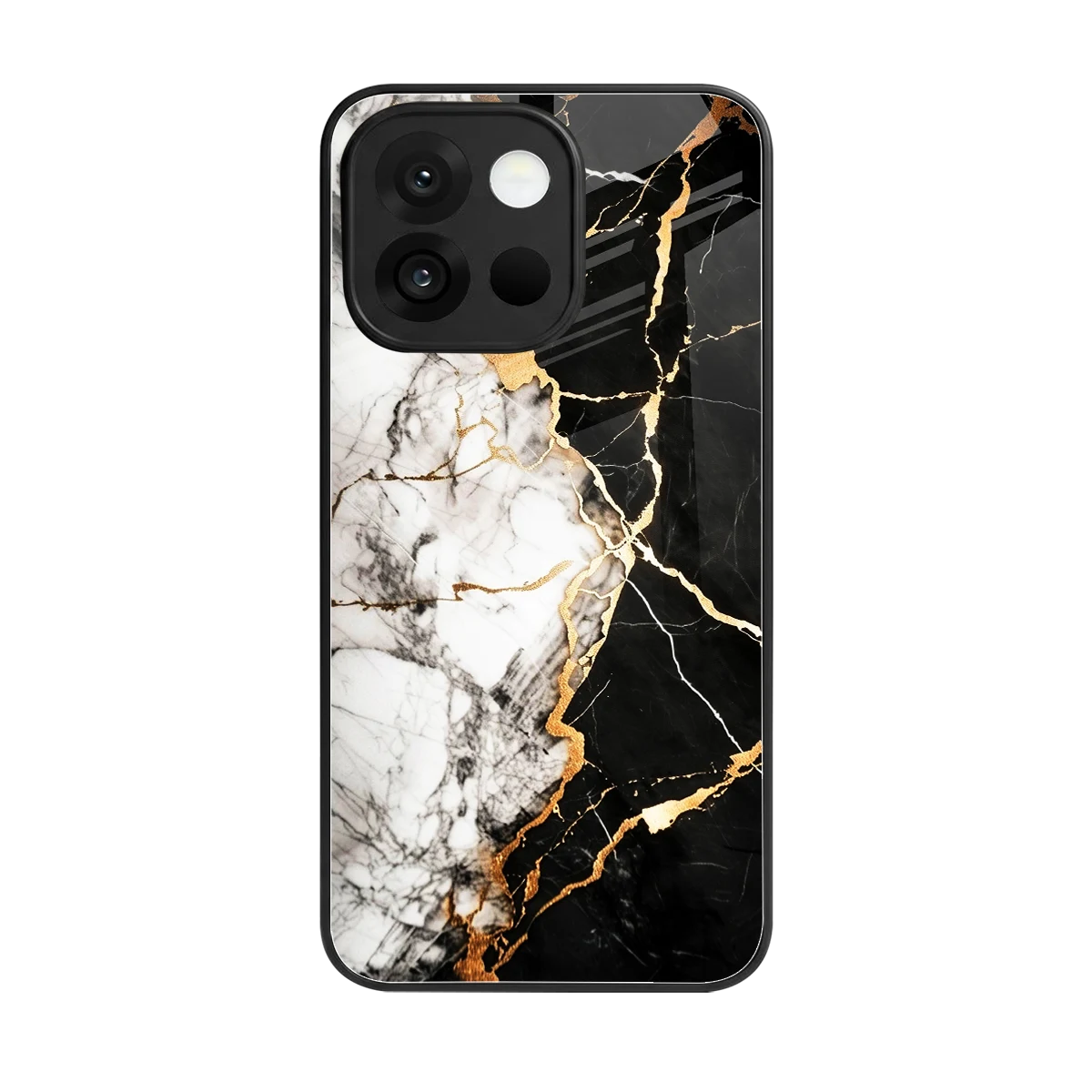 Gilded Marble back phone cover | glass case for oneplus 13s