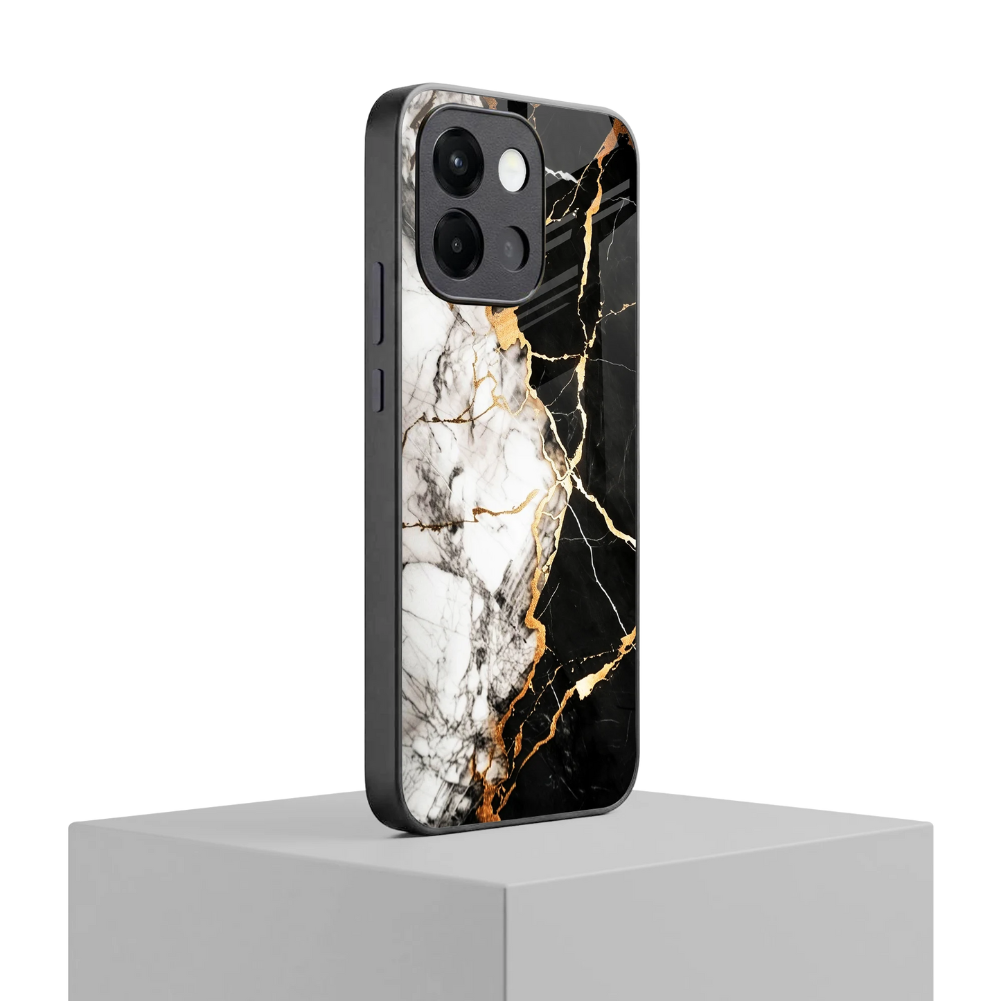 Gilded Marble oneplus 13s mobile cover | shockproof glass phone case