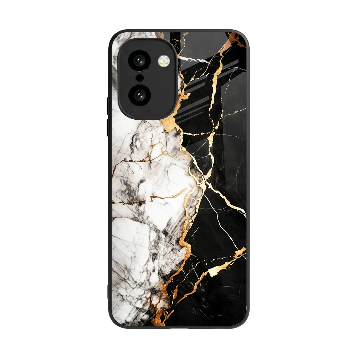 Gilded Marble back phone cover | glass case for oneplus 15r