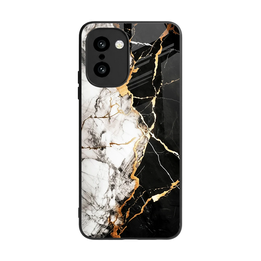 Gilded Marble back phone cover | glass case for oneplus 15r