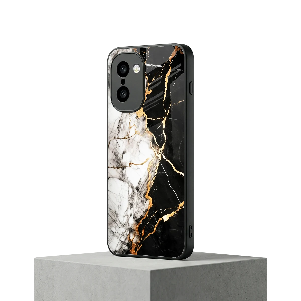 Gilded Marble oneplus 15r mobile cover | shockproof glass phone case