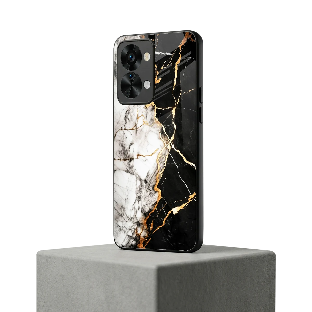Gilded Marble oneplus nord 2t mobile cover | shockproof glass phone case