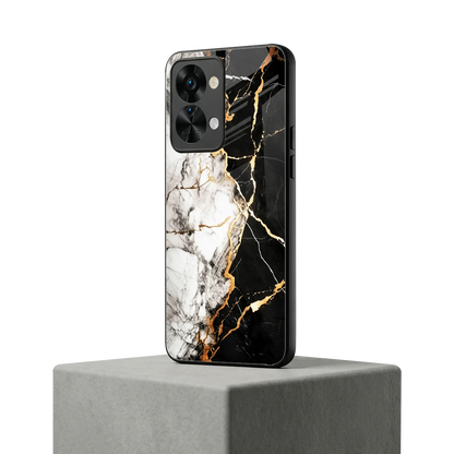 Gilded Marble oneplus nord 2t mobile cover | shockproof glass phone case