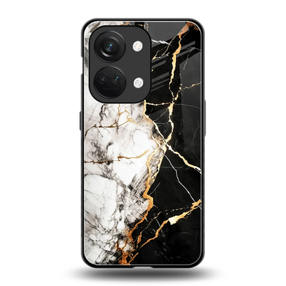 Gilded Marble back phone cover | glass case for oneplus nord 3