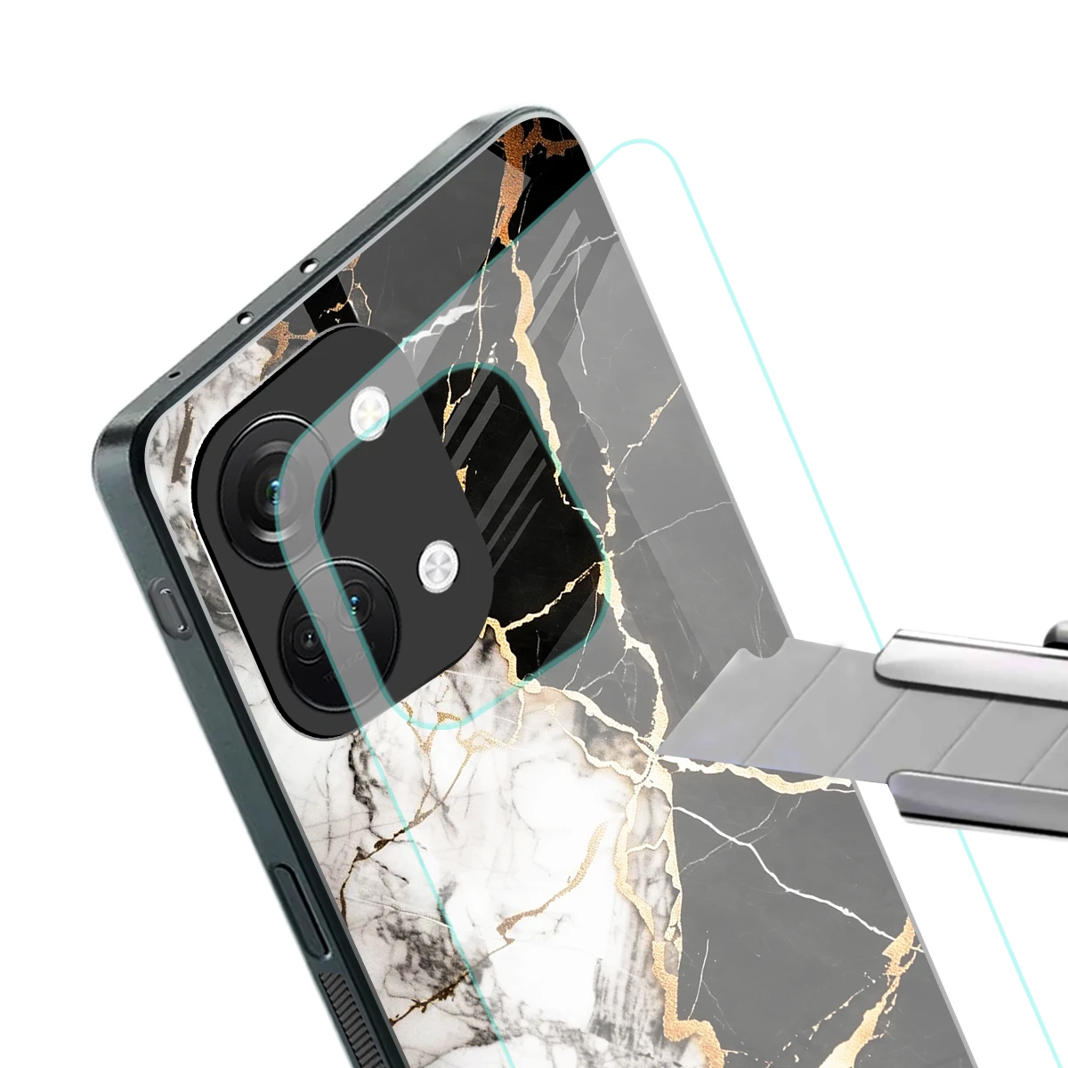 Gilded Marble stylish phone case for oneplus nord 3 | glossy glass and slim fit