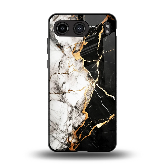 Gilded Marble back phone cover | glass case for oneplus nord 4